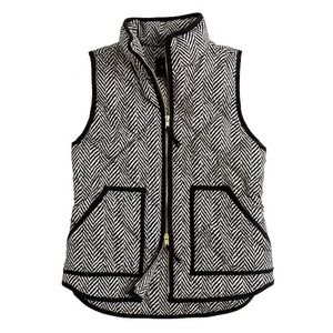 J Crew Excursion quilted vest in herringbone